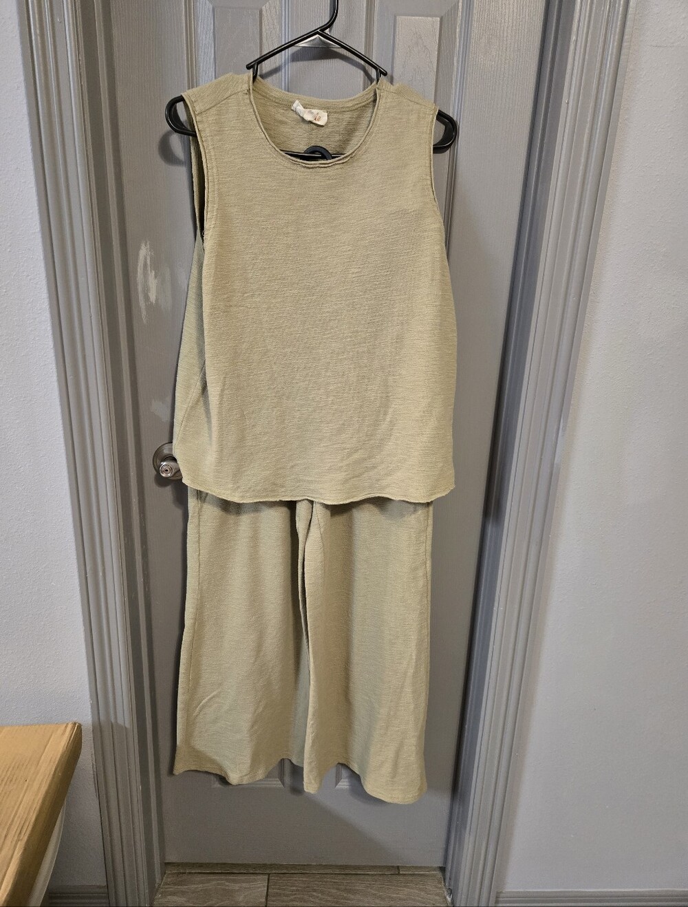 Listicle Sage Knit Tank & Wide Leg Set